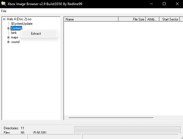 Extrahera Halo 4 content-disk